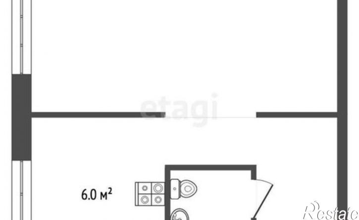 1-комн квартира Больничная улица, 4,  д. 4