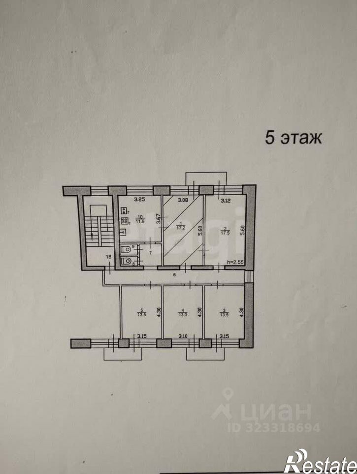 5-комн квартира Волжская набережная, 197,  д. 197