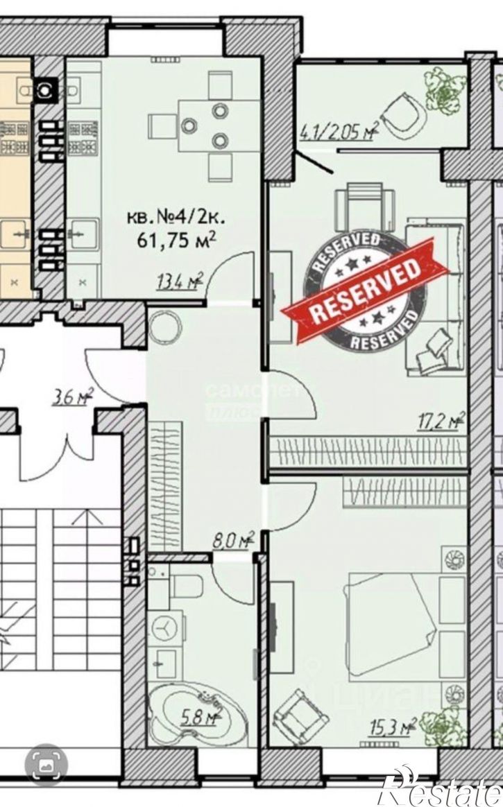 2-комн квартира Волочаевская улица, 45А,  д. 45А