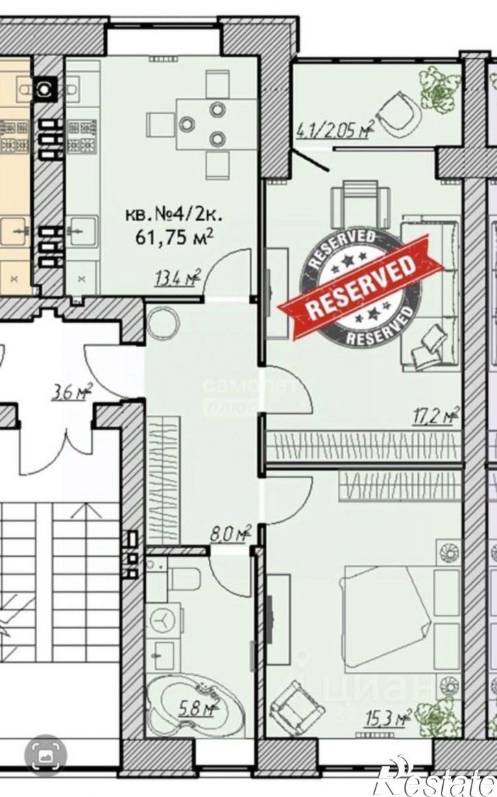 2-комн квартира Волочаевская улица, 45А,  д. 45А