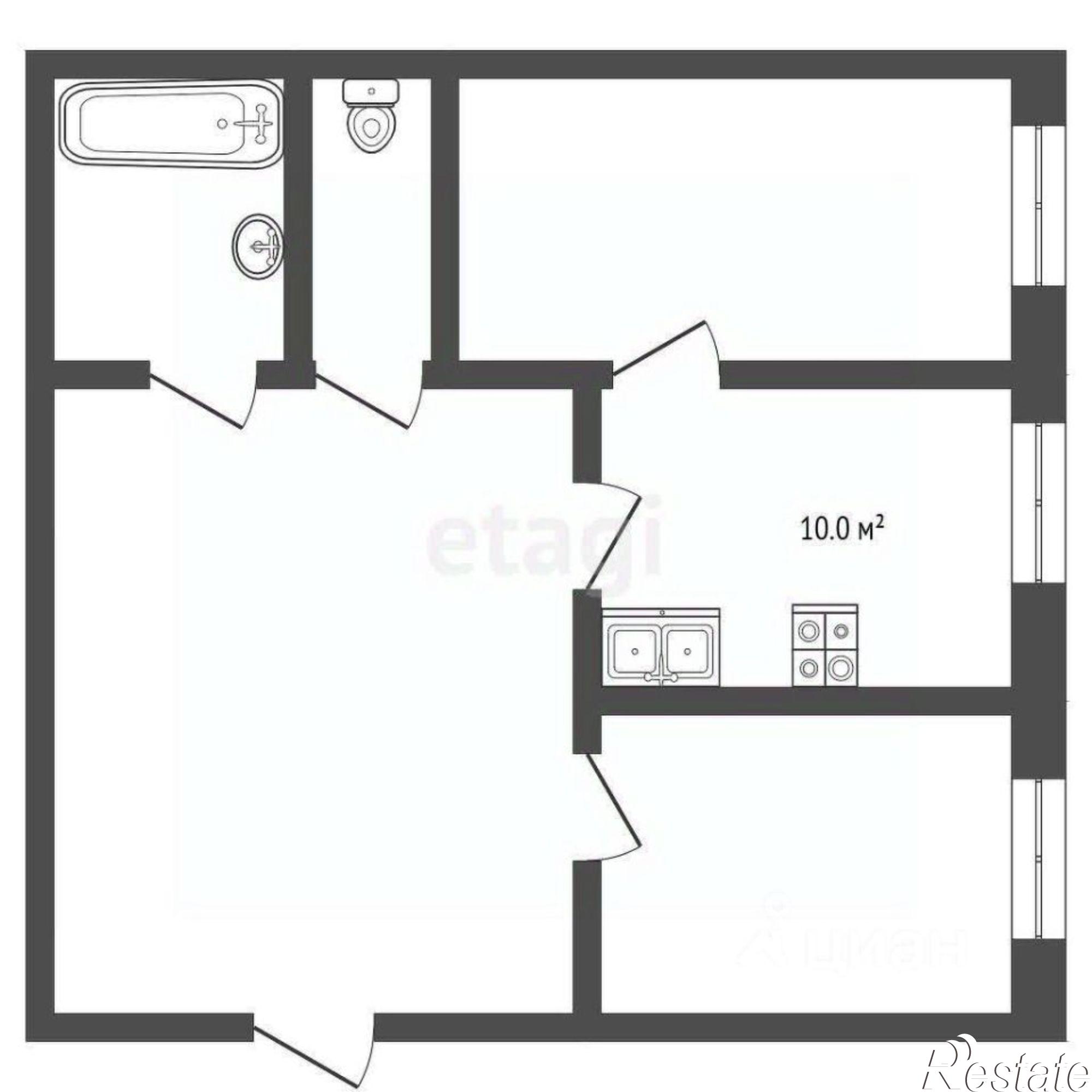 Купить квартиру за 1 680 000 рублей на улица Славского, 5