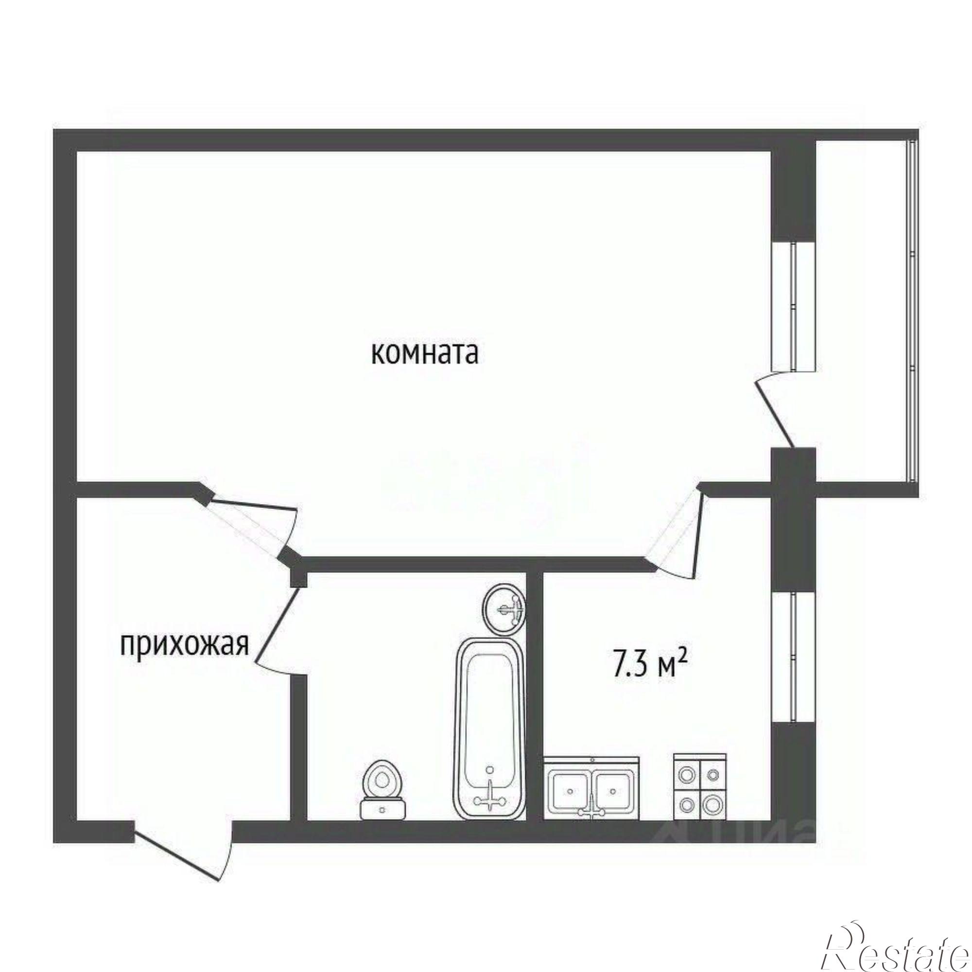 Купить квартиру за 1 850 000 рублей на улица Алябьева, 31