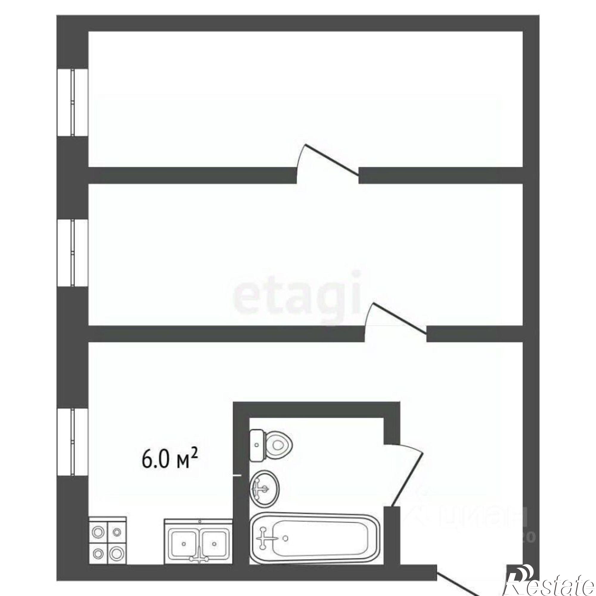 Купить квартиру за 2 080 000 рублей на улица Расторгуева, 10
