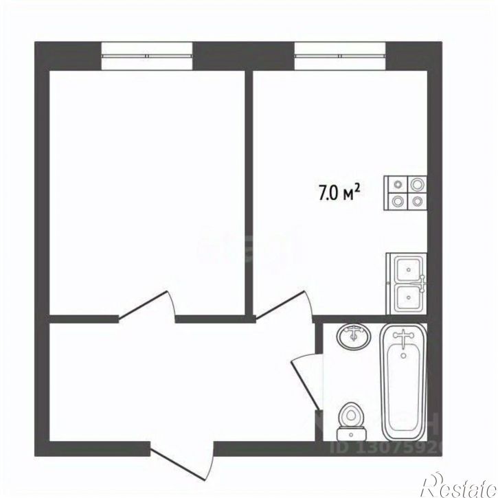 1-комн квартира Инженерная улица, 24,  д. 24