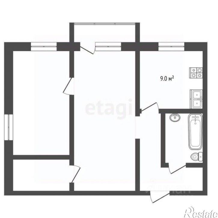 1-комн квартира улица Приборостроителей, 32А,  д. 32А