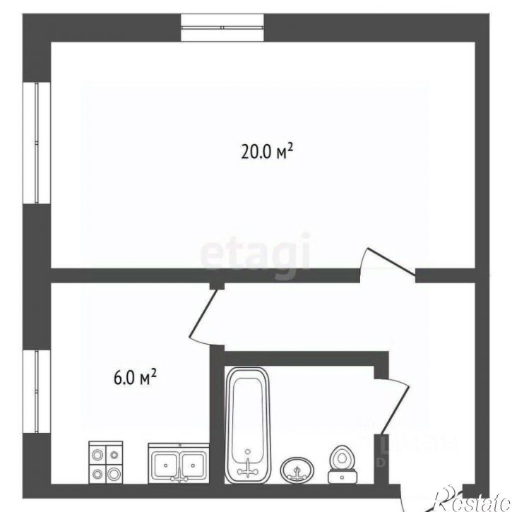 1-комн квартира городской округ Рыбинск