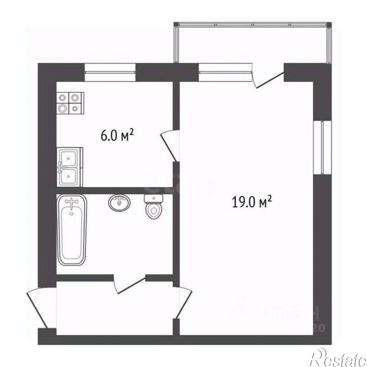 1-комн квартира Солнечная улица, 17,  д. 17