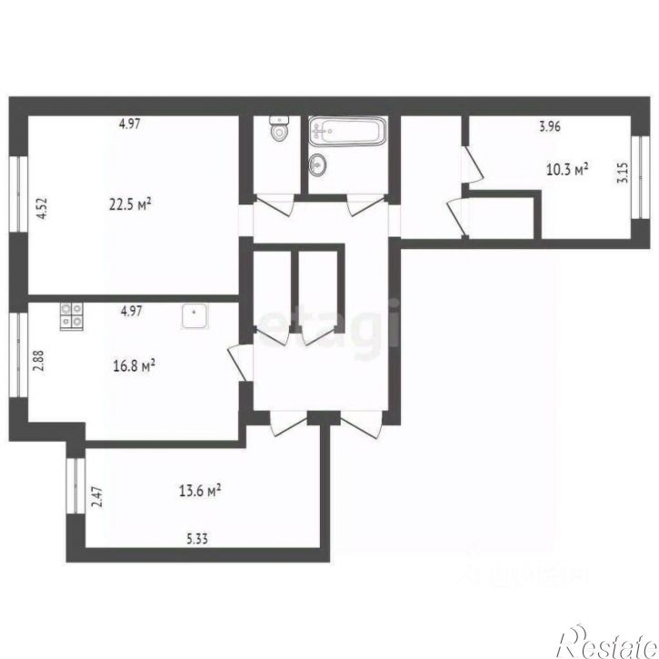 3-комн квартира проспект Ленина, 154В,  д. 154В