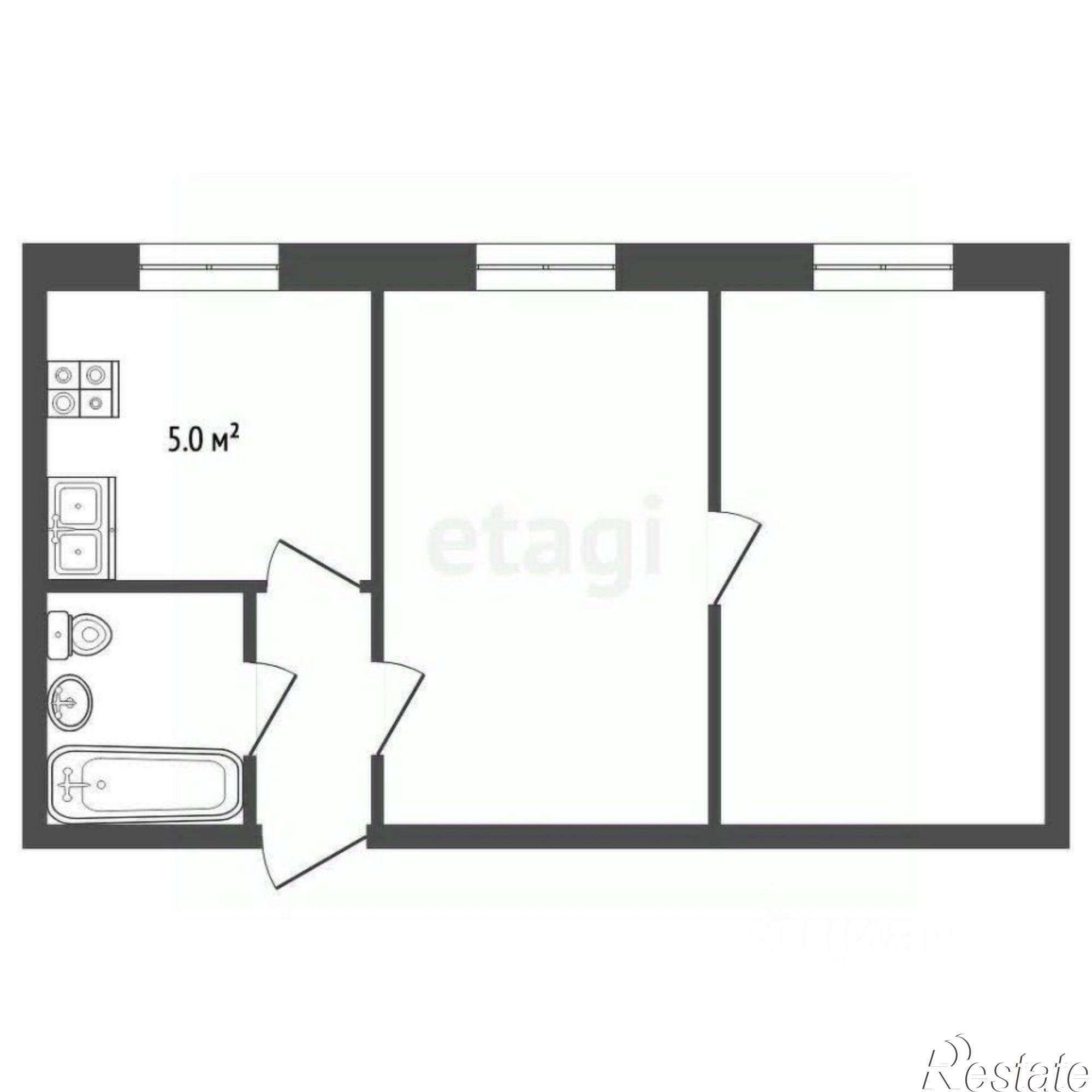 Купить квартиру за 3 500 000 рублей на улица 50 лет ВЛКСМ, 4