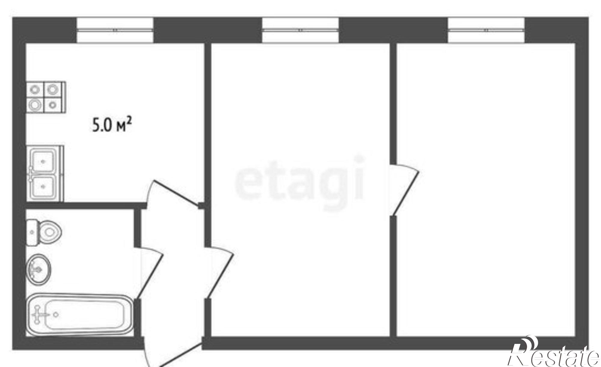 Купить квартиру за 3 500 000 рублей на ул 50 лет ВЛКСМ, 4