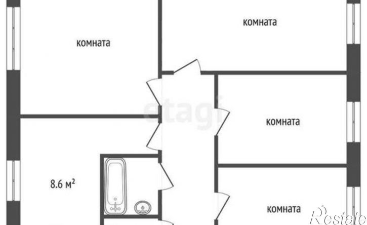 4-комн квартира ул Моторостроителей, 21,  д. 21