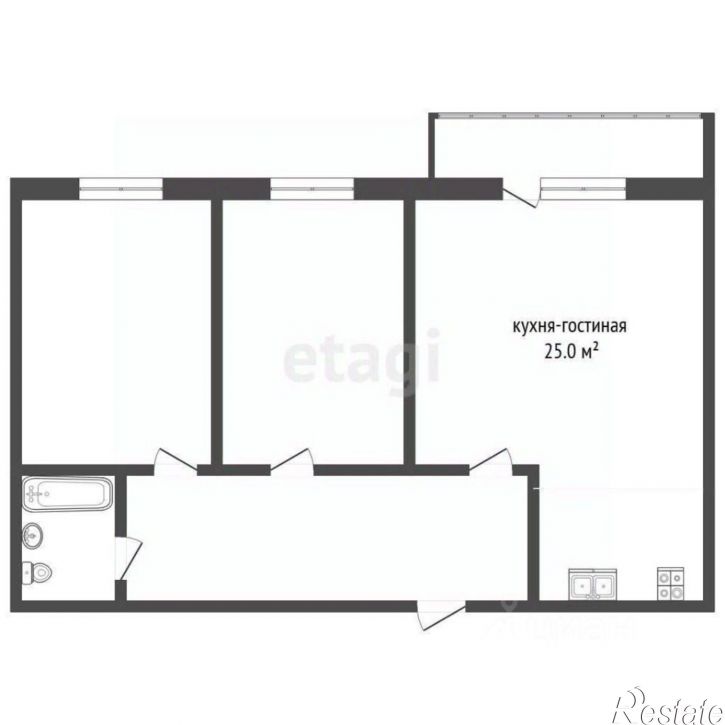 3-комн квартира улица Моторостроителей, 21,  д. 21