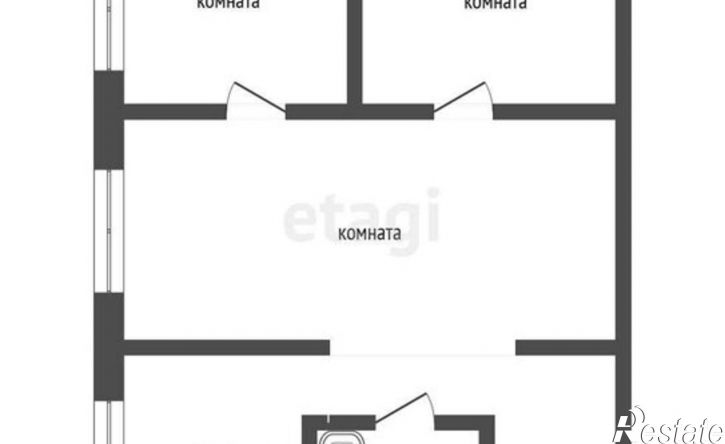 3-комн квартира ул Веденеева, 12,  д. 12