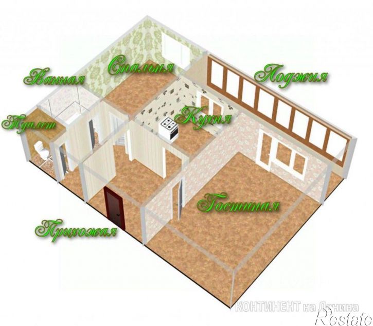 2-комн квартира улица Моторостроителей, 5,  д. 5