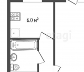 1-комн, 33кв м, этаж 5/5 ул Гэсовская, 4