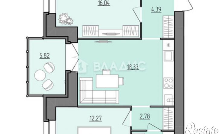 2-комн квартира Волочаевская улица, 21,  д. 21