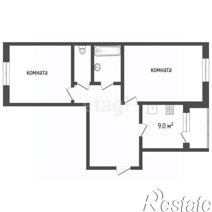 2-комн квартира Инженерная улица, 26,  д. 26