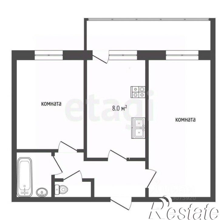 2-комн квартира улица Моторостроителей, 11,  д. 11