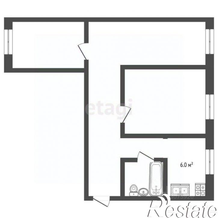 3-комн квартира улица Луначарского, 27,  д. 27