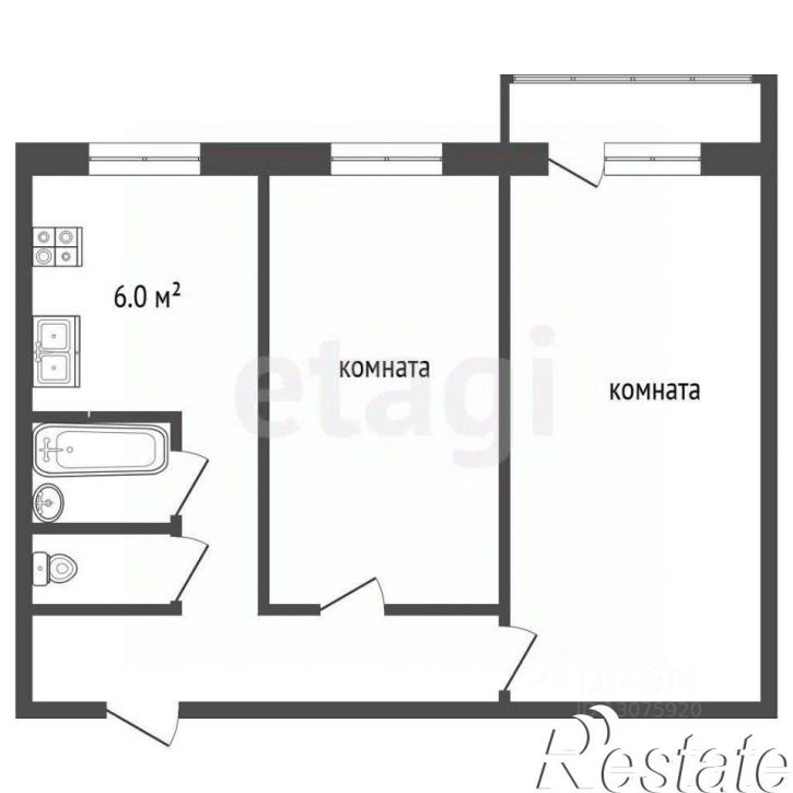 2-комн квартира улица Свободы, 29,  д. 29